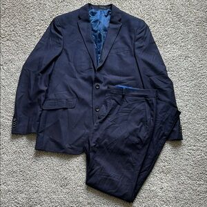 Men's Navy Blue Suit Blazer and Pants